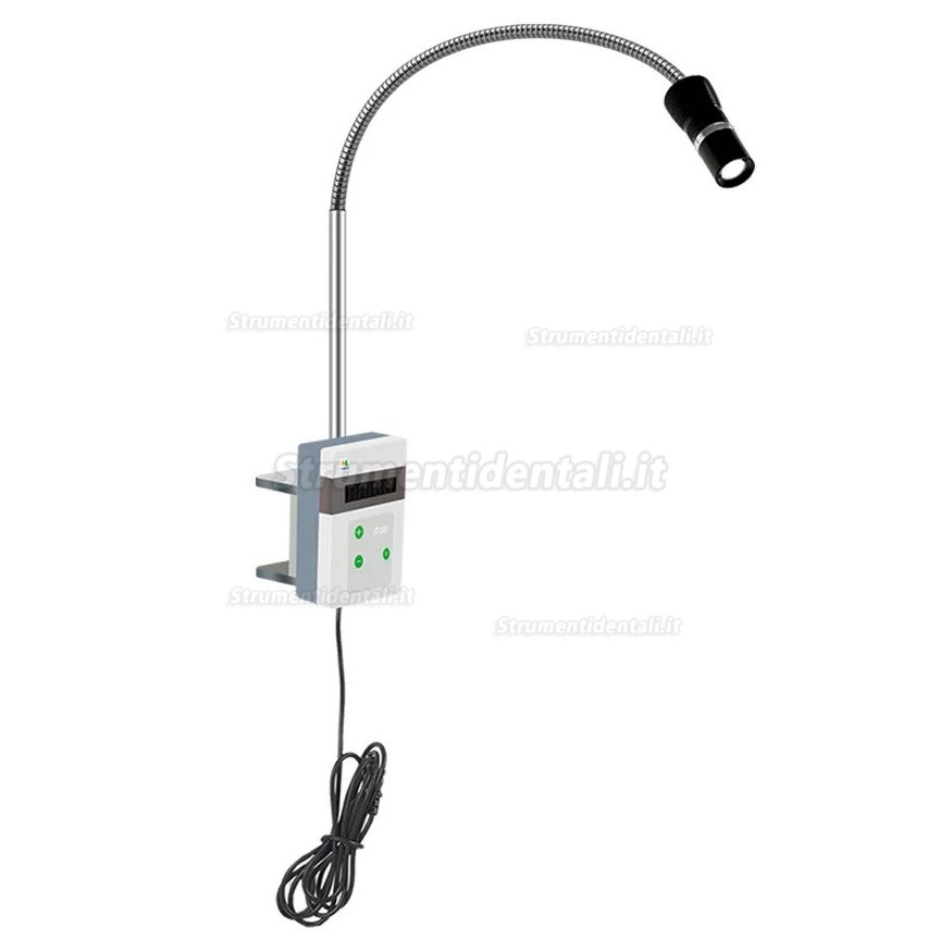 Lampada per visita medica dentale a LED Micare JD1600J da 15 W con clip (fissata sulla scrivania)